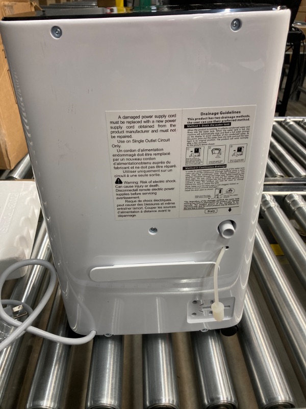 Photo 3 of 30 Pint Dehumidifiers for Home with Drain Hose, VEAGASO 2,500 Sq.Ft Dehumidifier for Basement, Large Room, Bathroom, Three Operation Modes, Intelligent Humidity Control, Dry Clothes, 24HR Timer