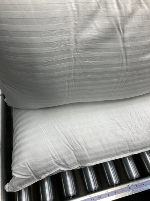 Photo 3 of Beckham Hotel Collection Bed Pillows King Size Set of 2 - Down Alternative Bedding Gel Cooling Big Pillow for Back, Stomach or Side Sleepers