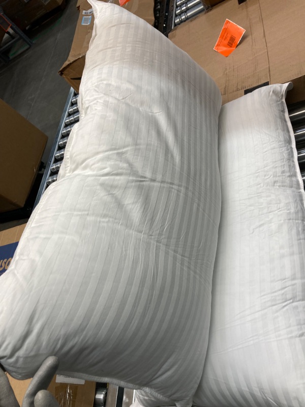 Photo 2 of Beckham Hotel Collection Bed Pillows King Size Set of 2 - Down Alternative Bedding Gel Cooling Big Pillow for Back, Stomach or Side Sleepers