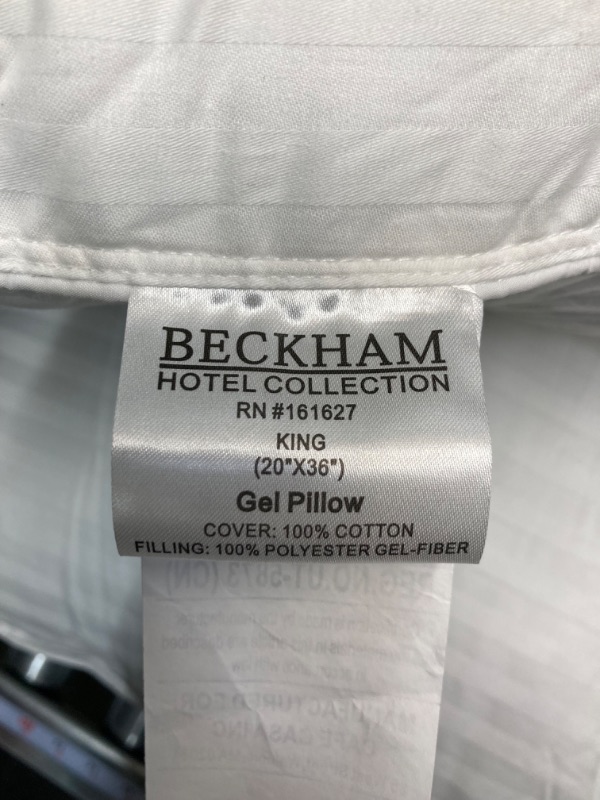 Photo 4 of Beckham Hotel Collection Bed Pillows King Size Set of 2 - Down Alternative Bedding Gel Cooling Big Pillow for Back, Stomach or Side Sleepers