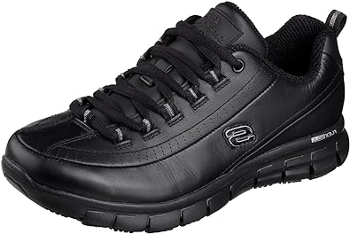 Photo 2 of Skechers Work Women's Relaxed Fit Sure Track - Trickel Slip Resistant Lace-Up Work Shoes