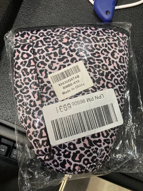 Photo 2 of 3 Pack Reusable Iced Coffee Sleeves - Xumbtvs Insulator for Cold Beverages, Neoprene Cup Holder for Starbucks/Dunkin Coffee, More (Leopard print)