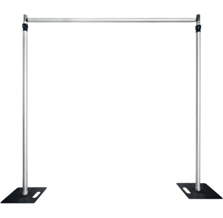 Photo 1 of 10x10Ft Pipe and Drape Backdrop Kit, 6-10' Tall x 6-10' Wide Heavy Duty Backdrop Stand, Adjustable Aluminium Alloy Background Frame for Wedding, Event, Party, Trade Shows