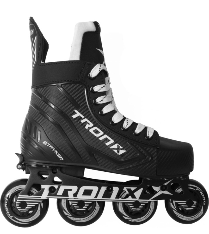 Photo 1 of TronX Stryker Adjustable Senior Intermediate Junior Youth Roller Inline Hockey Skates, New for 2024