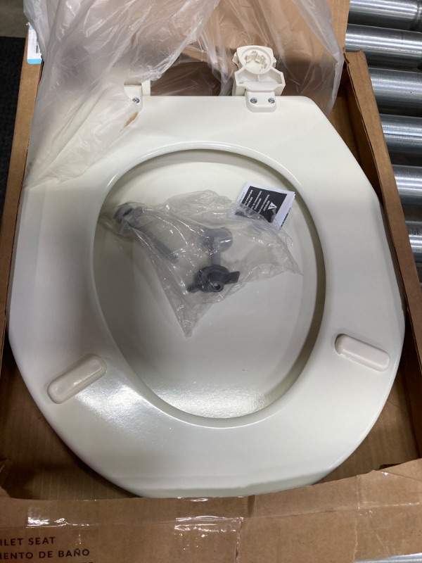 Photo 1 of Bemis 500EC Round Wood Toilet Seat Biscuit