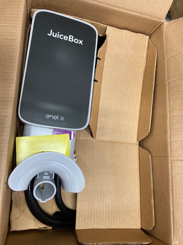 Photo 2 of JuiceBox 32 Smart Electric Vehicle (EV) Charging Station with WiFi - 32 amp Level 2 EVSE, 25-ft Cable, UL & Energy Star Certified, Indoor/Outdoor (Hardwired Install, Gray)… 32 Amp 6-50 Plug