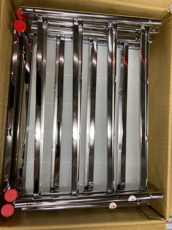 Photo 1 of Simple Houseware 8-Drawers Rolling Storage Cart, Chrome 8 Drawers Chrome