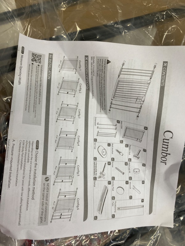 Photo 2 of Baby Gate Extra Wide, Safety Dog Gate for Stairs Easy Walk Thru Auto Close Pet Gates for The House, Doorways, Child Gate