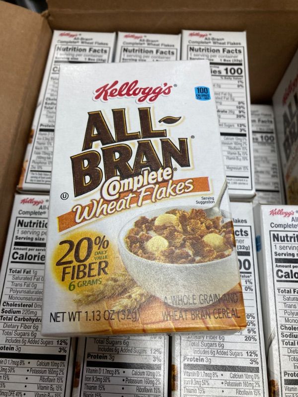 Photo 5 of 70 PKGS KELLOGS COMPLETE BRAN FLAKES 1.13 OZ EACH