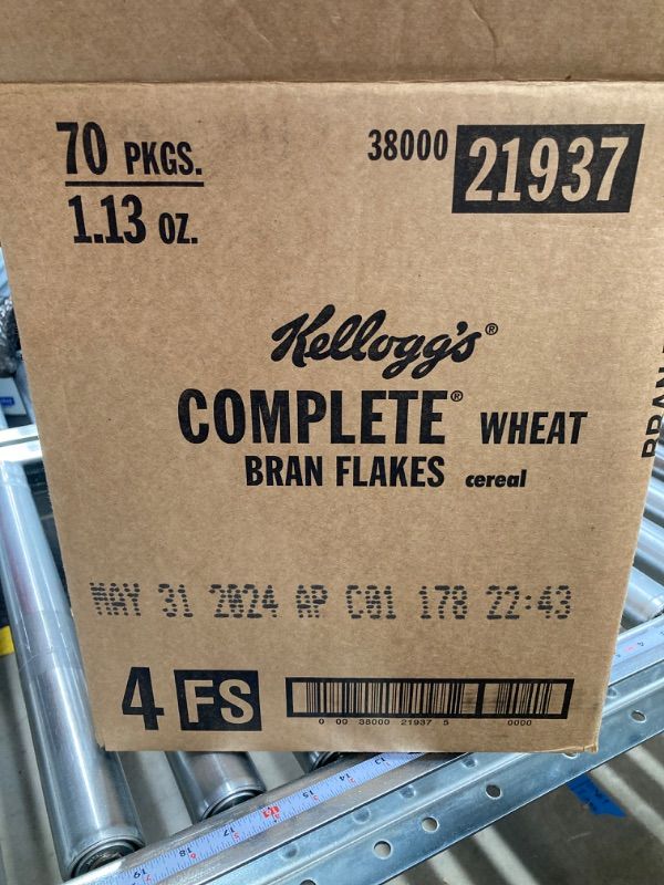 Photo 2 of 70 PKGS KELLOGS COMPLETE BRAN FLAKES 1.13 OZ EACH