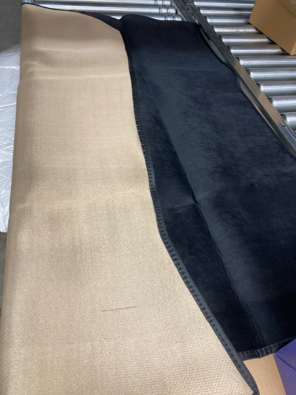 Photo 1 of ZIMABLUE Model Y Trunk Mats Velvet Cargo Mats Compatible with Tesla Model Y 2023 2022 2021 2020 Custom Fit All Weather Cargo Liner Rear Trunk Liner Interior Accessories
