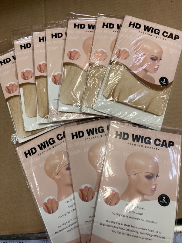 Photo 2 of BUNDLE: 10 pack of Wig cap plus eye shadow stick