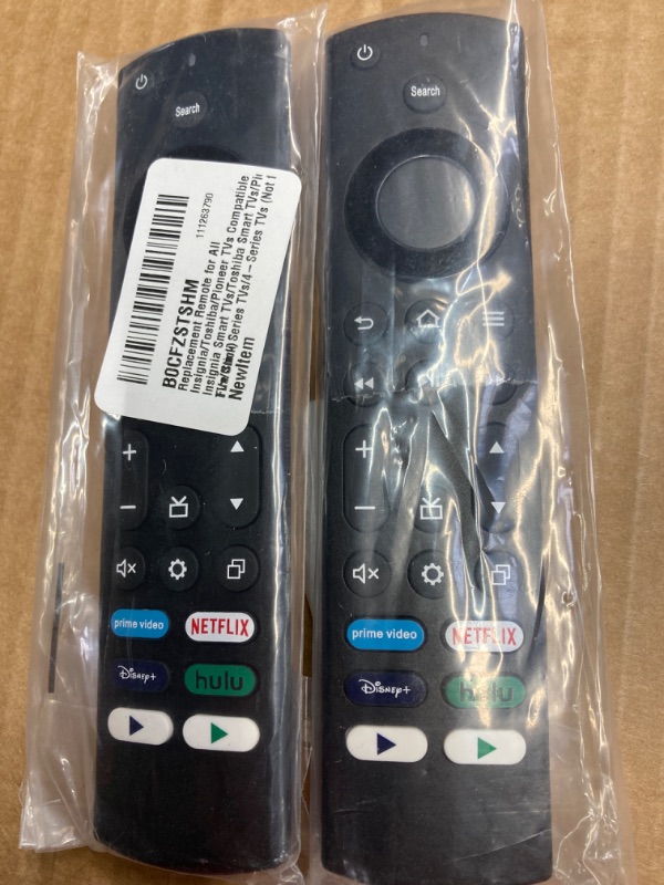 Photo 2 of BUNDLE: 2 -Replacement Remote for All Insignia/Toshiba/Pioneer TVs Compatible with Insignia Smart TVs/Toshiba Smart TVs/Pioneer TVs/Omni Series TVs/4-Series TVs (Not for Fire Stick)