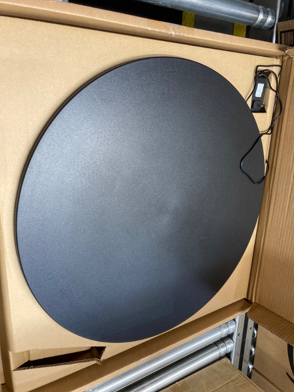 Photo 1 of ***MISSING ITEMS*** Large Photography Turntable 24inch/330lb Motorized Rotating Display Stand 360 Degree with Remote Control Electric Turntable for Products, Model Photo or Video(Black)