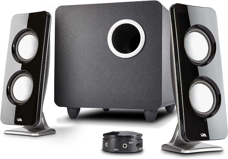 Photo 1 of Cyber Acoustics CA-3610 2.1 Multimedia Speaker System with Subwoofer, Perfect Computer Speakers for PC or Mac, Great for Music, Movies, and Gaming