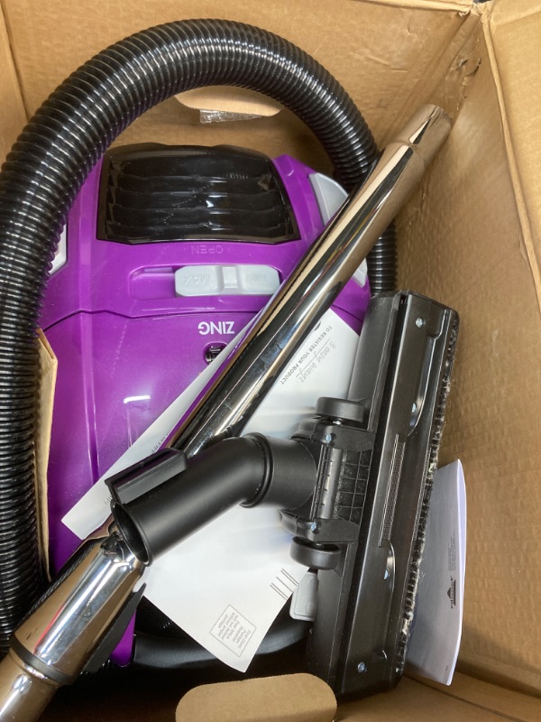 Photo 3 of ***USED, DIRTY INSIDE BAG*** Bissell Canister Upright Vacuum Cleaner Lightweight & Powerful Suction with Telescoping Wand, Multi-Surface Cleaning Nozzle, Extra Long Power Cord with Automatic Cord Rewind