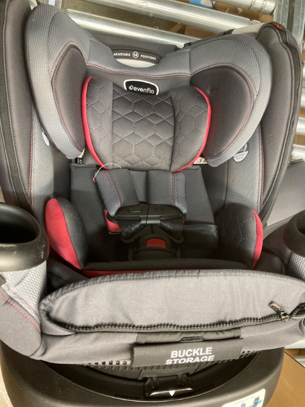 Photo 2 of Evenflo Revolve360 Extend All-in-One Rotational Car Seat with Quick Clean Cover RED