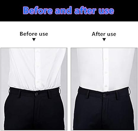 Photo 2 of PACK OF 2 - Elastic Shirt Stay for Men, Stretchable and Adjustable Waist Belt with Flexible Comfort and Silicone Touch Points