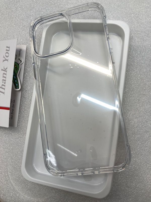 Photo 1 of Clear Designed for iPhone 14 Pro Max Case, [3.0mm Raised Airbags][Not Yellowing] Shockproof Protective Phone Case Cover with Hard Back & Soft TPU Bumper for iPhone 14 Pro Max 6.7''- Clear iPhone 14 Pro Max 6.7 Inch Clear