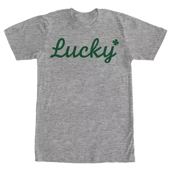 Photo 1 of Men's Lost Gods St. Patrick's Day Lucky Cursive T-Shirt