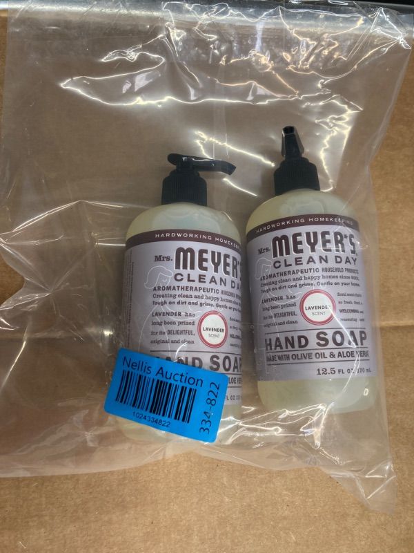 Photo 4 of 2 -Mrs. Meyer's Hand Soap, Made with Essential Oils, Biodegradable Formula, Lavender, 12.5 fl. oz