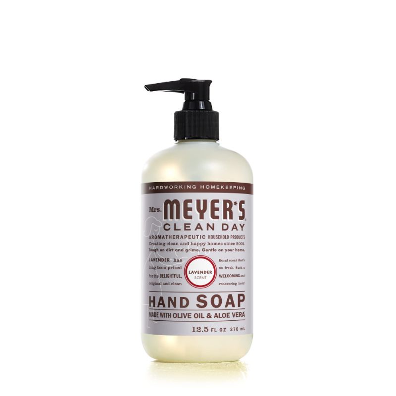 Photo 1 of 2 -Mrs. Meyer's Hand Soap, Made with Essential Oils, Biodegradable Formula, Lavender, 12.5 fl. oz