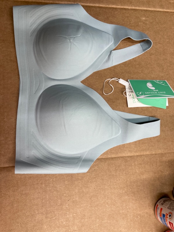 Photo 1 of PRETTYWELL Bras for Women Comfort Seamless Bra, Cross Back Adjustable Bralette Bra, Wireless Everyday Bras for Women M