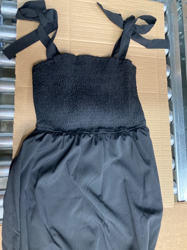 Photo 2 of Women Spaghetti Strap Dress with shoulder tie bow.