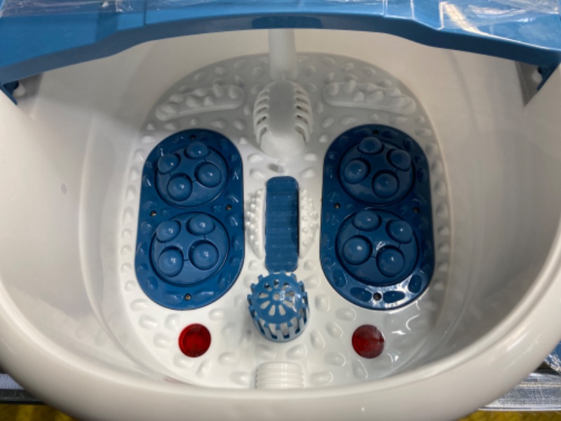 Photo 3 of Foot Bath Spa Massager with Heat Bubbles