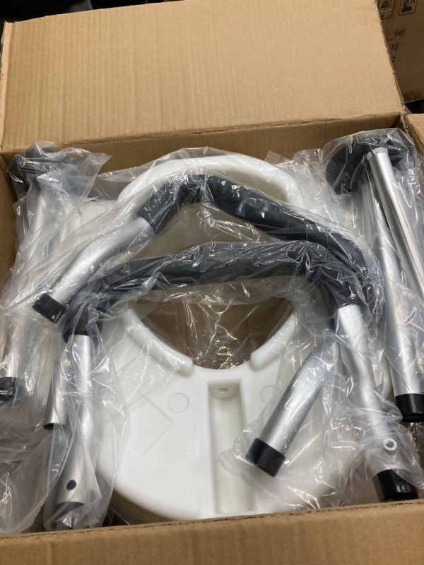 Photo 1 of ELENKER Raised Toilet Seat with Widened Handles, Elevated Toilet Seat Riser for Elderly and Disabled, Support 300 lbs