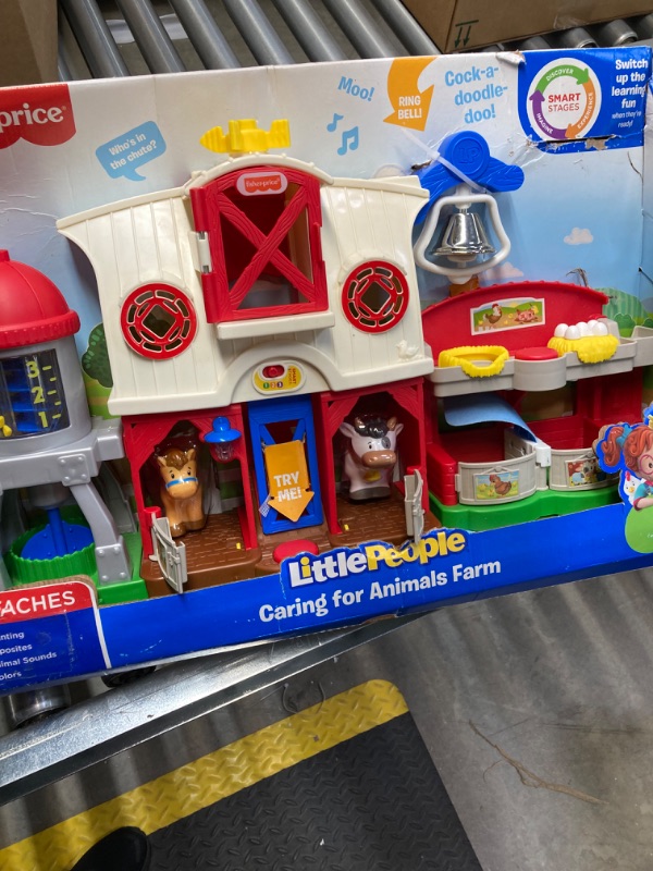 Photo 1 of Fisher-Price Little People Toddler Learning Toy Caring For Animals Farm Interactive Playset With Smart Stages For Ages 1+ Years Standard