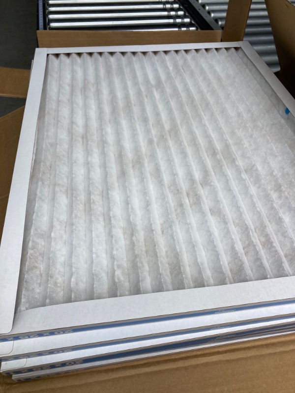 Photo 2 of Aerostar 18x18x1 MERV 6 Pleated Air Filter, AC Furnace Air Filter, 6 Pack (Actual Size: 17 3/4"x17 3/4"x3/4") https://a.co/d/0XtQ4yQ