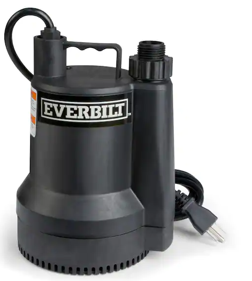 Photo 1 of 1/6 HP Plastic Submersible Utility Pump