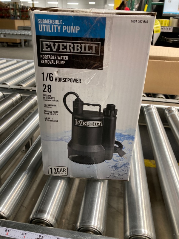 Photo 5 of Everbilt 1/6 HP Plastic Submersible Utility Pump