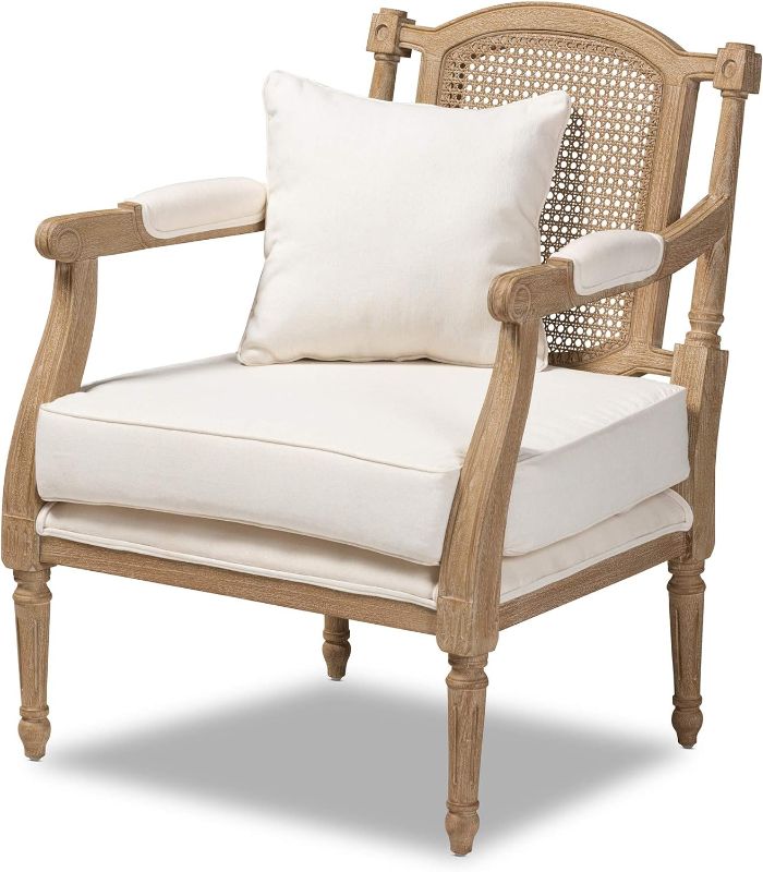 Photo 1 of Baxton Studio Chairs, One Size, Ivory/Oak