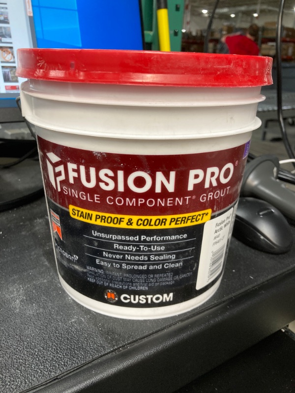 Photo 2 of Custom Building Products
Fusion Pro #640 Arctic White (2) 1 gal. Single Component Stain Proof Grout