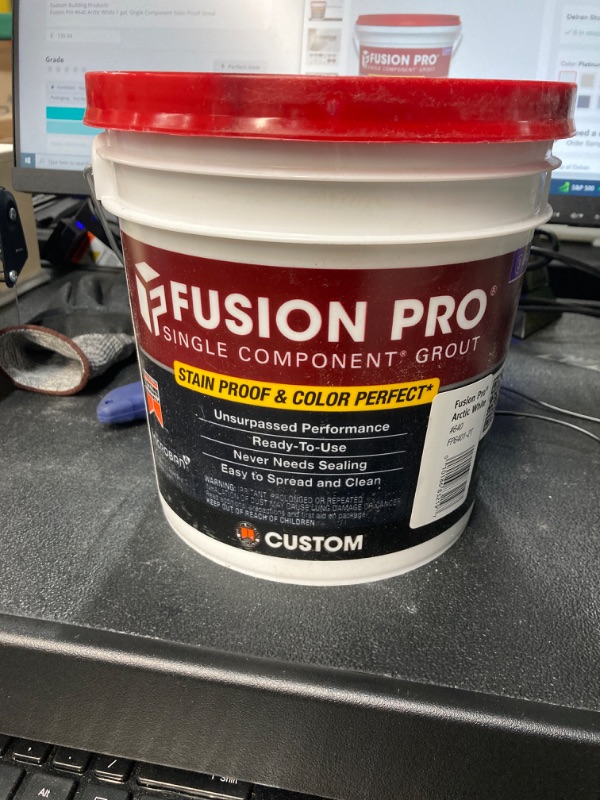 Photo 2 of Custom Building Products
Fusion Pro #640 Charcoal (2)-1 gal. Single Component Stain Proof Grout