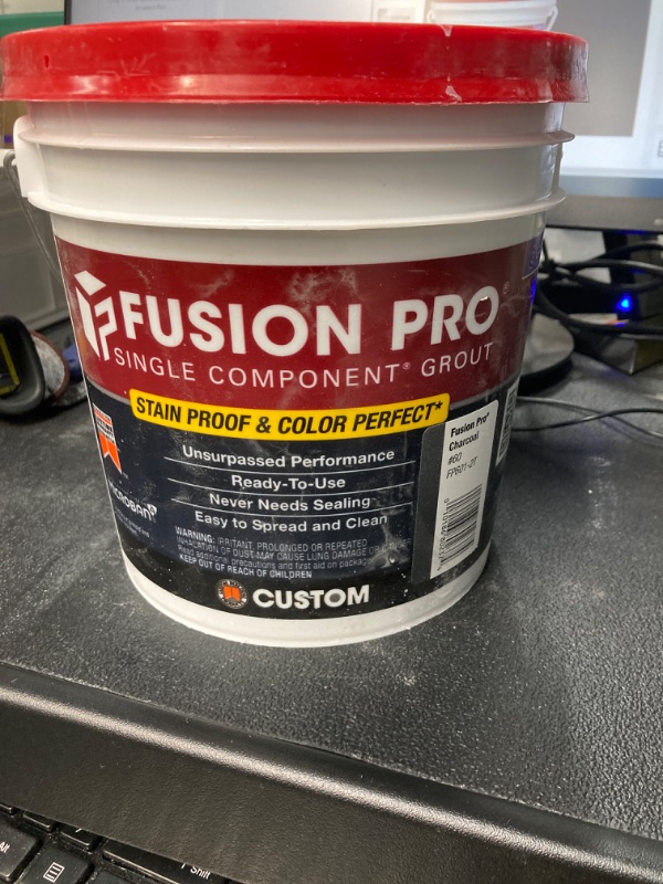 Photo 3 of Custom Building Products
Fusion Pro #60 Charcoal (2)-1 gal. Single Component Stain Proof Grout