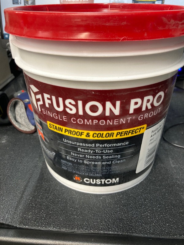 Photo 3 of Custom Building Products Fusion Pro #640 Arctic White (2)-1 gal. Single Component Stain Proof Grout