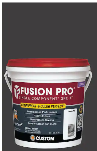 Photo 1 of Custom Building Products
Fusion Pro #60 Charcoal 1 gal. Single Component Stain Proof Grout