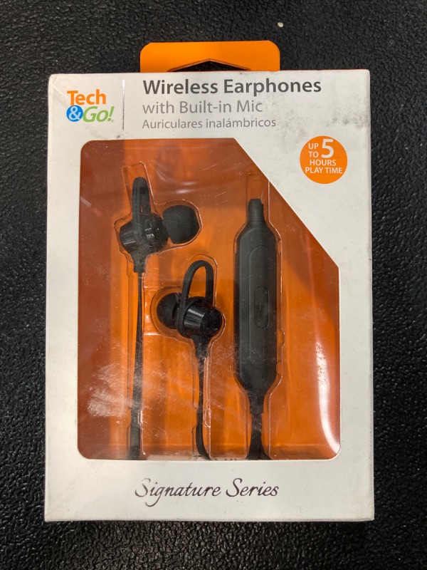 Photo 2 of Tech and Go
Wireless Splash Proof Earphones 320XBT5