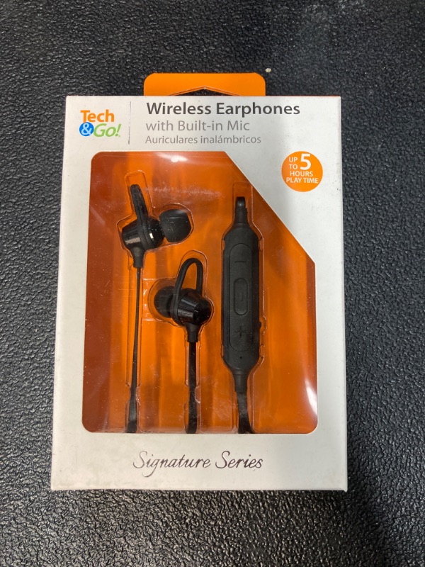 Photo 2 of Tech and Go
Wireless Splash Proof Earphones 320XBT5