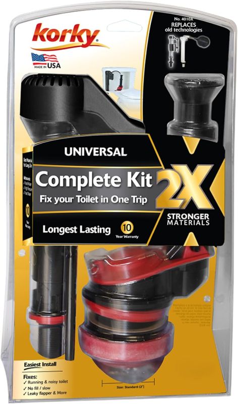 Photo 1 of 
Korky 4010XP Toilet Repair Kit, Black