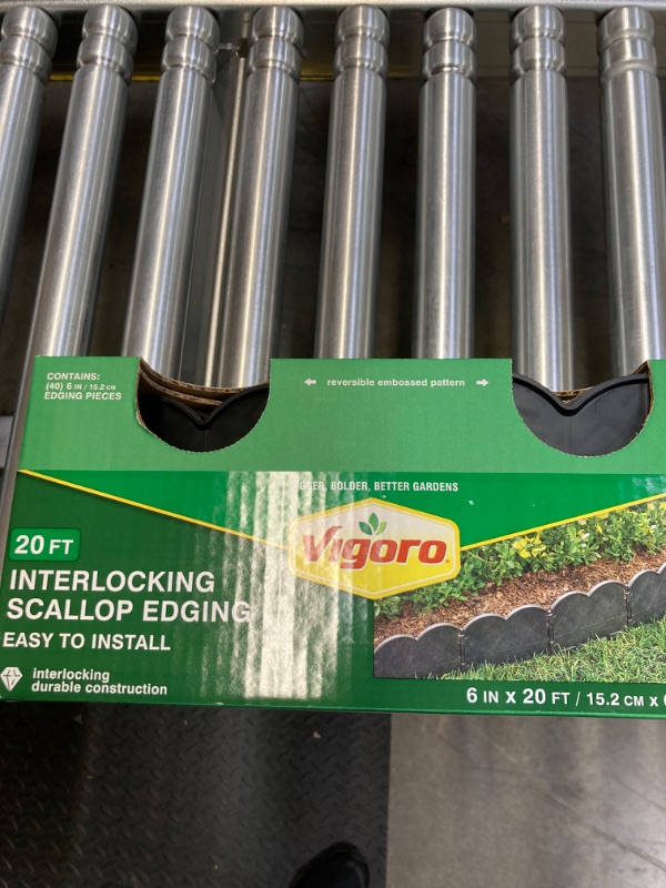 Photo 3 of 
Vigoro 20 ft. Interlocking Pound Plastic Landscape Edging  (6 pack)