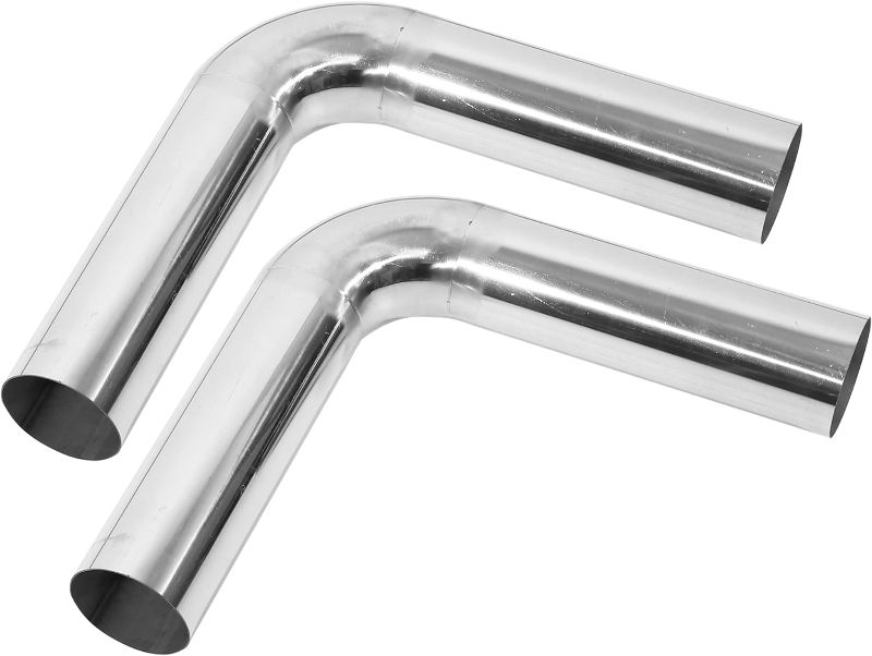 Photo 1 of 2 Pcs 90 Degree Bend 3" Stainless Steel Pipe