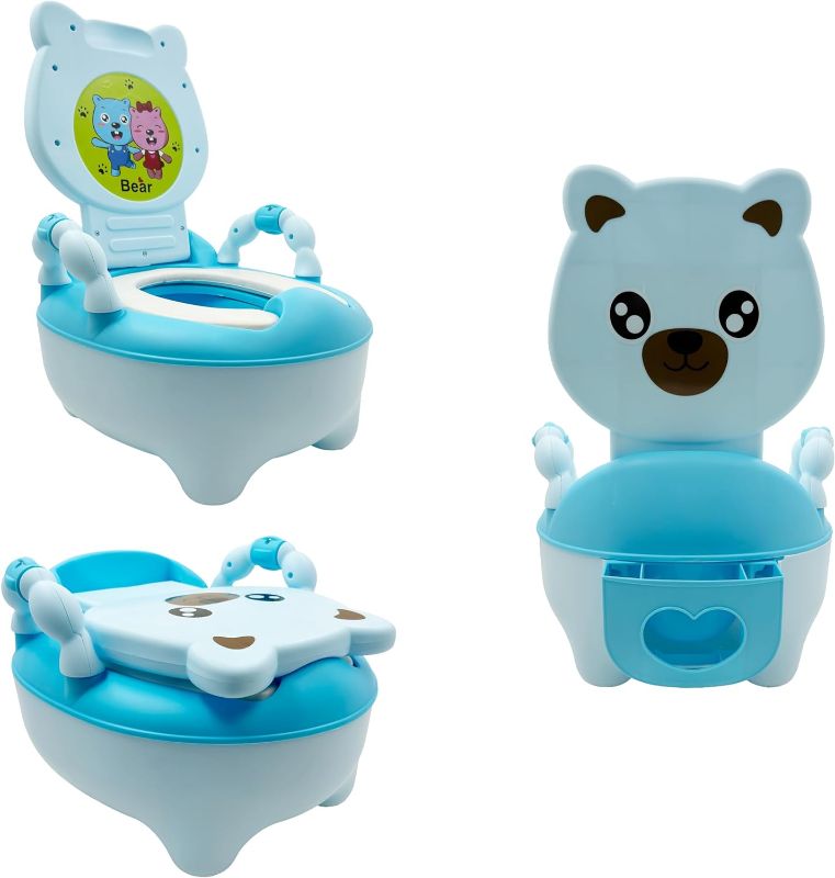 Photo 1 of HTTMT- Bear Blue Kids Baby Potty Training Seat Toddler Portable Lovely Toilet Seat Stool Chair