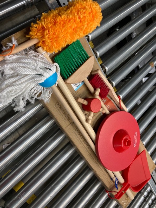 Photo 2 of Melissa & Doug Let's Play House Dust! Sweep! Mop! 6 Piece Pretend Play Set - Toddler Toy Cleaning Set, Pretend Home Cleaning Play Set, Kids Broom And Mop Set For Ages 3+ Frustration-Free Packaging