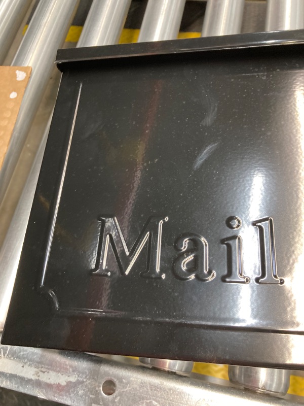 Photo 2 of Architectural Mailboxes Townhouse Vertical Small Capacity, Galvanized Steel Wall Mount Mailbox, Black