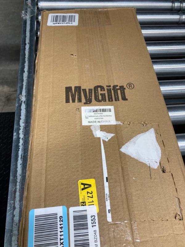 Photo 1 of MyGift Wall Mounted Coat Rack, Rustic Nautical-Style Wall-Mounted Torched Wood Coat Rack with 6 Rope and Matte Black Metal Hooks Torched Brown