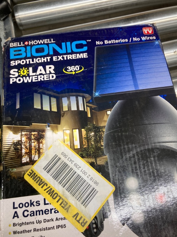 Photo 4 of Bell+Howell Bionic Spotlight Extreme 360 - Solar Powered Outdoor Lights, Rain and Snow Resistant, Wireless w/Motion Sensor Outdoor Solar Lights for Yard, Garage, Lawn, Patio and Garden As Seen On TV